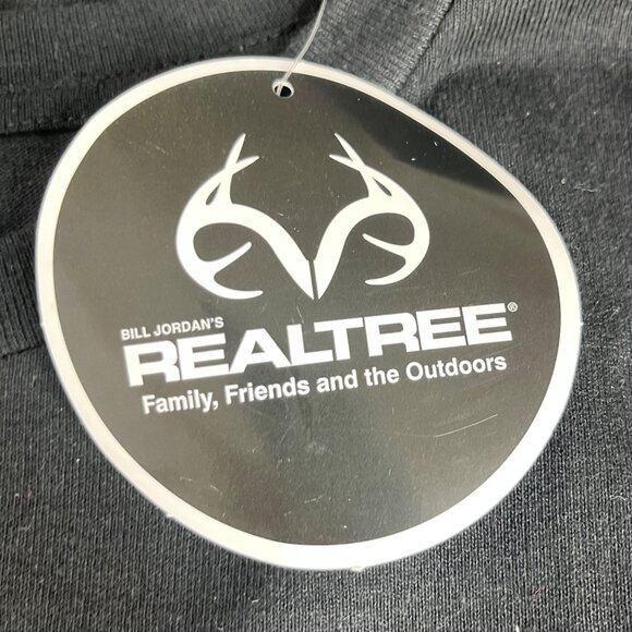 Realtree Camo Logo Graphic Tshirt Mens Large Black New Outdoors - Picture 8 of 9